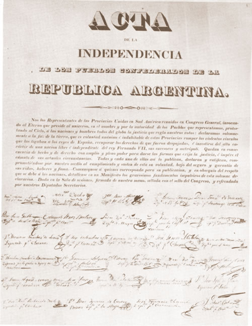 Acta de independencia